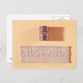 Siegel und Eindruck von Akkadian Postkarte (Vorne/Hinten)