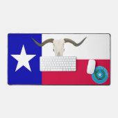 Siegel und Langkorn von Texas Schreibtischunterlage (Tastatur & Maus)