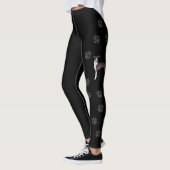 Siegel und weißer italienischer Grauhund mit Paws Leggings (Links)