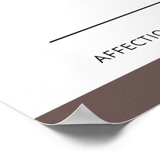 Siegel und Weißer Italienischer Windhund mit benut Poster (Ecke)