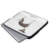 Siegel und weißer italienischer Windhund mit Indiv Laptopschutzhülle (Vorne Knopf)