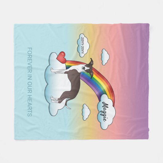 Siegel- und Weißgrau-Rainbow-Gedenkstätte Fleecedecke (Vorderseite (Horizontal))