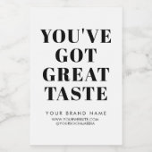 Siegel-Verpackungsetikett Lebensmitteletikett (Einzelnes Label)