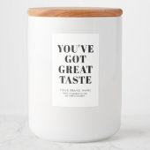 Siegel-Verpackungsetikett Lebensmitteletikett (Vorderseite)