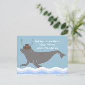 Siegel Viking Illustration Postkarte (Stehend Vorderseite)