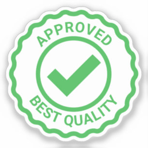 Siegel-Vinyl-Aufkleber mit Karo Aufkleber