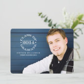 Siegel von 2014 Foto Graduation Party Einladung (Stehend Vorderseite)