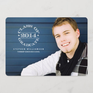 Siegel von 2014 Foto Graduation Party Einladung