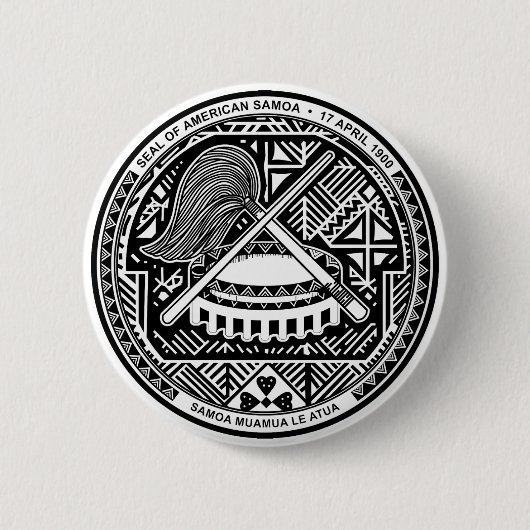 Siegel von Amerikanisch-Samoa Button (Vorderseite)