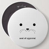 'Siegel von Approval Button (Vorne & Hinten)