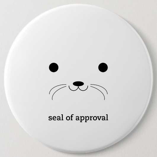 'Siegel von Approval Button (Vorderseite)