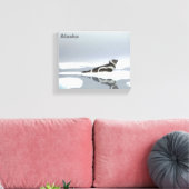 Siegel von Band auf Eis Leinwanddruck (Insitu (Wohnzimmer))