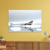 Siegel von Band auf Eis Leinwanddruck (Insitu (Wohnzimmer))