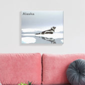 Siegel von Band auf Eis Leinwanddruck (Insitu (Wohnzimmer))