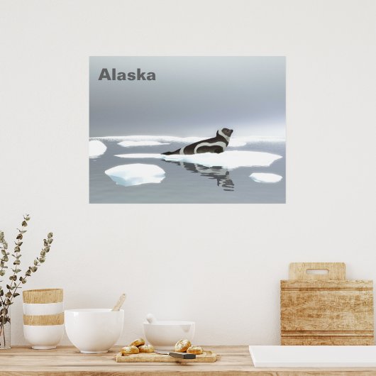 Siegel von Band auf Eis Poster (Küche)