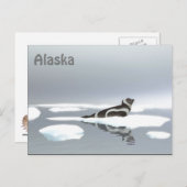 Siegel von Band auf Eis Postkarte (Vorne/Hinten)