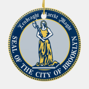 Siegel von Brooklyn Keramik Ornament