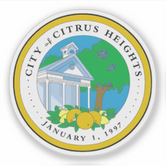 Siegel von Citrus Heights, Kalifornien, USA Aufkleber