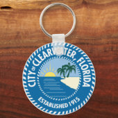 Siegel von Clearwater, Florida Schlüsselanhänger (Vorderseite)