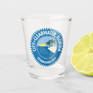 Siegel von Clearwater, Florida Schnapsglas