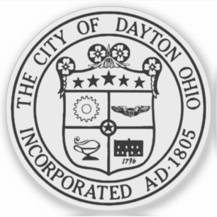 Siegel von Dayton, Ohio, USA Aufkleber