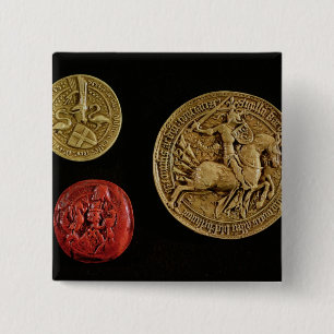 Siegel von Gilles de Laval Lord von Rais Button