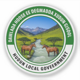 Siegel von Hudun, Somalia Aufkleber