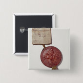 Siegel von König Richard I Button (Vorne & Hinten)