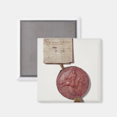 Siegel von König Richard I Magnet (Vorderseite/Rückseite)