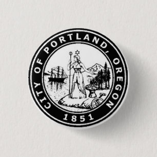 Siegel von Portland, Oregon Button