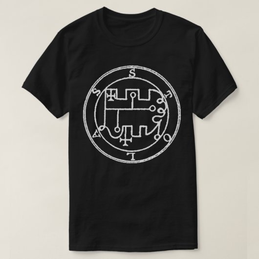 Siegel von Stolas Sigil Talisman Demon Circle Prem T-Shirt (Design vorne)