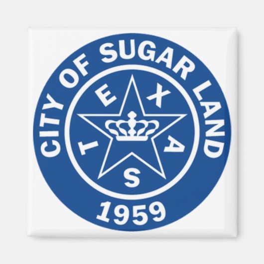 Siegel von Zuckerland (Texas) Magnet (Vorne)