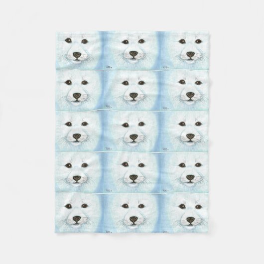 SIEGEL-WELPE FLEECEDECKE (Vorderseite)