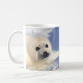 Siegel-Welpen-Gesicht Kaffeetasse (Links)