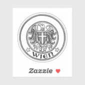 Siegel Wien, ÖSTERREICH Aufkleber (Blatt)