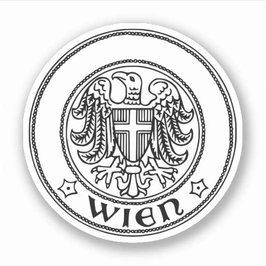 Siegel Wien, ÖSTERREICH Aufkleber (Vorderseite)