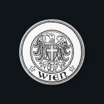 Siegel Wien, ÖSTERREICH Magnet<br><div class="desc">Siegel der wunderschönen und historischen Stadt Wien,  Hauptstadt Österreich.</div>