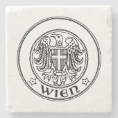 Siegel Wien, ÖSTERREICH Steinuntersetzer (Vorderseite)