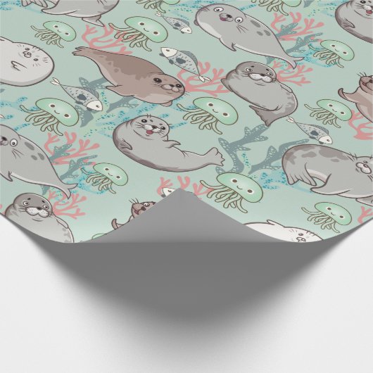 Siegel Wrapping Paper Geschenkpapier (Ecke)