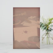 Siegelbuchstabe auf antikem briefpapier (Stehend Vorderseite)