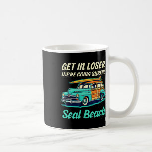 Siegelstrand Kalifornien Surf Girl Frauen Männer V Kaffeetasse