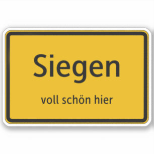 Siegen Aufkleber Sticker Autoaufkleber