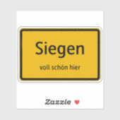 Siegen Aufkleber Sticker Autoaufkleber (Blatt)
