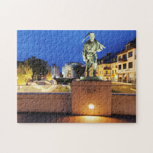 Siegen Bergmann Henner am Siegufer Puzzle (Horizontal)