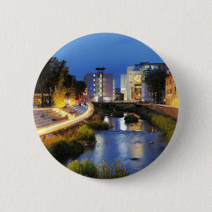 Siegen Siegufer zur blauen Stunde Button