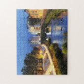 Siegen Siegufer zur blauen Stunde Puzzle (Vertikal)