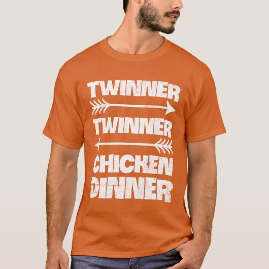 Sieger beim Chicken Dinner Quote für eine Mutter T-Shirt (Vorderseite)
