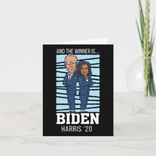 Sieger Champions Präsident Joe Biden Kamala Harris Karte