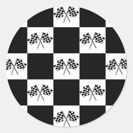 Sieger Circle Stickers Auto Racing Flags Flag (Vorderseite)