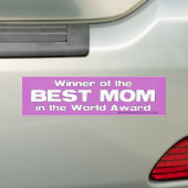 Sieger der besten Mama im Weltpreis Autoaufkleber (Auf Auto)